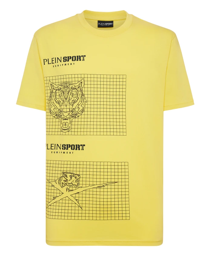 Футболка с круглым вырезом, тигр Plein Sport, желтый
Футболка с круглым вырезом, тигр Plein Sport, желтый