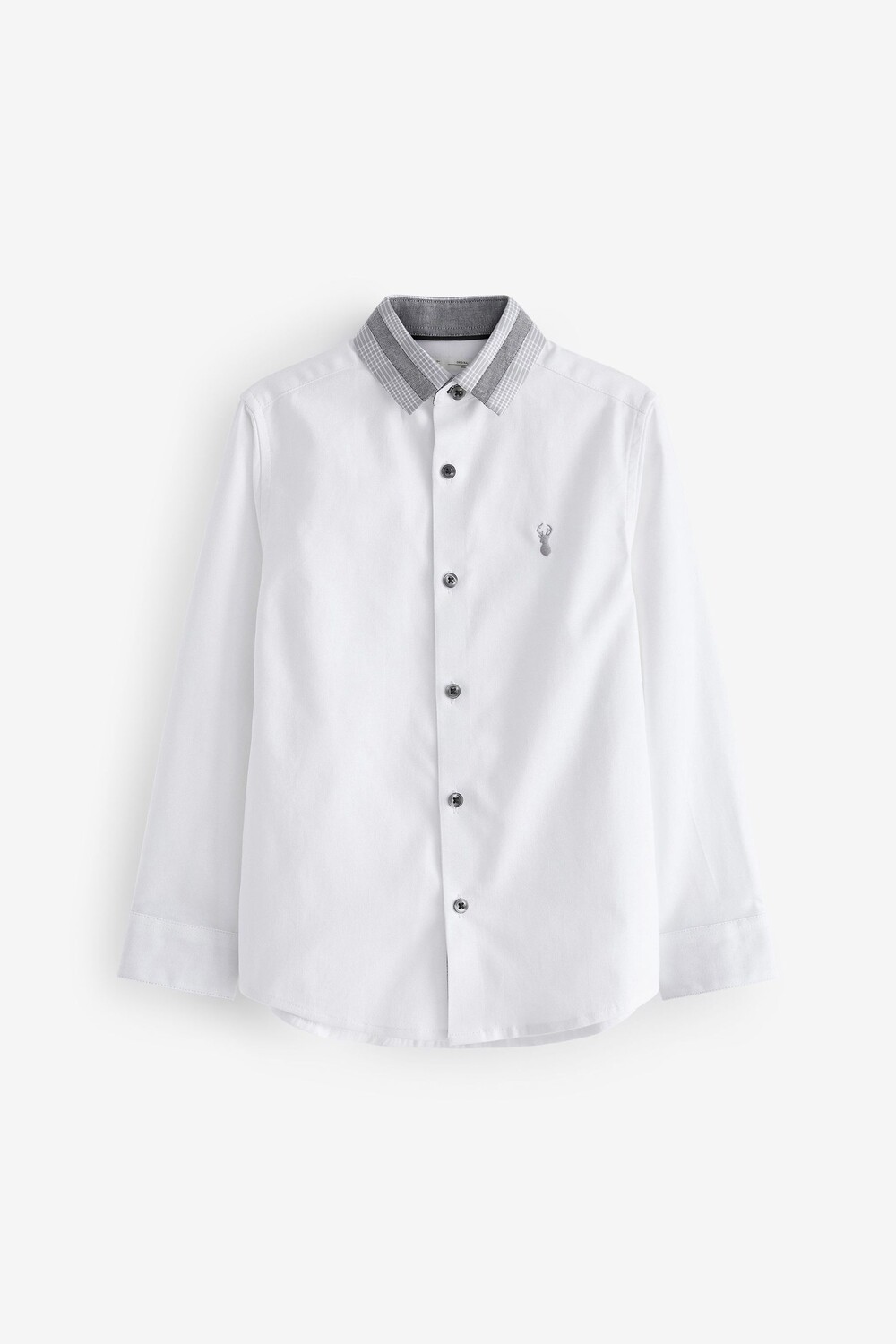 Оксфордская рубашка с длинными рукавами Next, белый
Оксфордская рубашка с длинными рукавами Next, белый