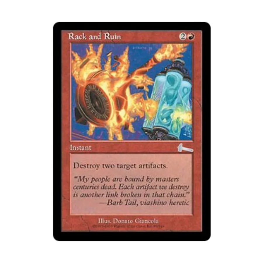 CCG Стойка и руины (U), MTG - Urza's Legacy 
CCG Стойка и руины (U), MTG - Urza's Legacy