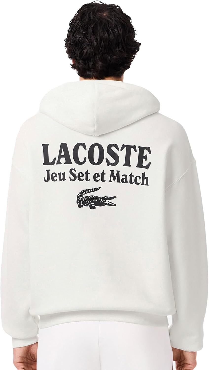 Мужская толстовка Lacoste (официальная) Jeu Set et Match с принтом на спине, белый
Мужская толстовка Lacoste (официальная) Jeu Set et Match с принтом на спине, белый