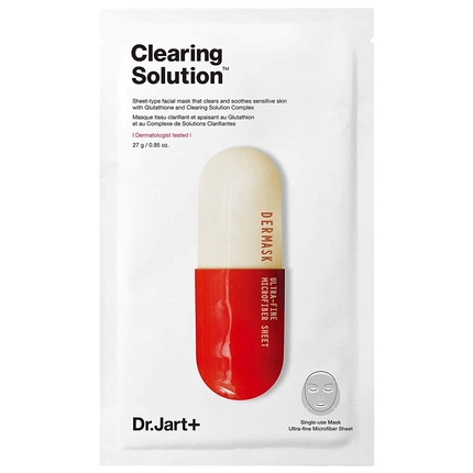Маска для лица Clearing Solution Sheet, 5 шт. - Упаковка из 5 шт Dr. Jart
Маска для лица Clearing Solution Sheet, 5 шт. - Упаковка из 5 шт Dr. Jart