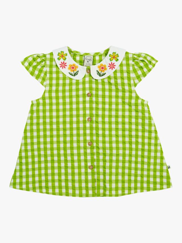 Детская блузка Alda из органического хлопка с вышитым воротником и клетчатым узором Frugi, Macaw/Multi
Детская блузка Alda из органического хлопка с вышитым воротником и клетчатым узором Frugi, Macaw/Multi