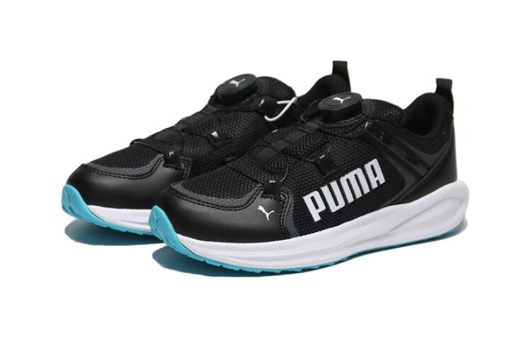 Кроссовки для бега Twitch Runner Kids для дошкольников Puma, черный/синий 
Кроссовки для бега Twitch Runner Kids для дошкольников Puma, черный/синий