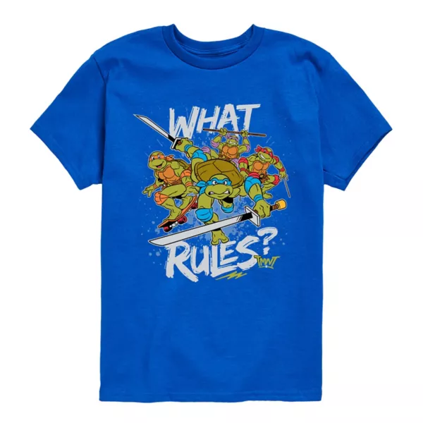 Футболка с принтом "Черепашки-ниндзя: Что за правила" для мальчиков 8-20 лет Nickelodeon, синий
Футболка с принтом "Черепашки-ниндзя: Что за правила" для мальчиков 8-20 лет Nickelodeon, синий