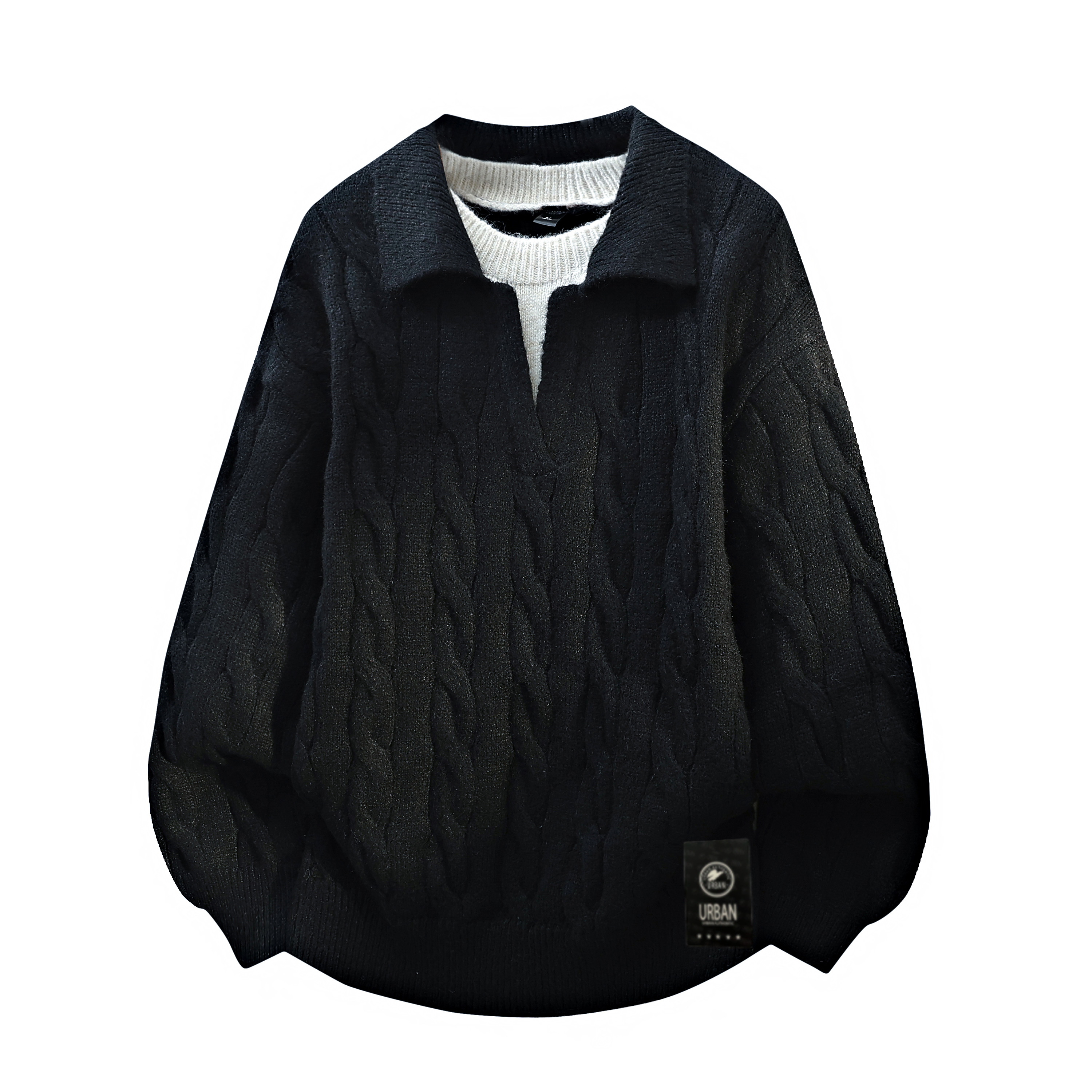 Трикотажная водолазка Unisex с V-образным вырезом Moderate VanCamel, черный upgraded
Трикотажная водолазка Unisex с V-образным вырезом Moderate VanCamel, черный upgraded