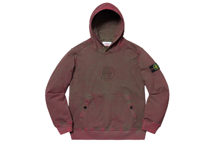 Свитшот унисекс из коллекции ко-брендов Stone Island X Supreme 
Свитшот унисекс из коллекции ко-брендов Stone Island X Supreme