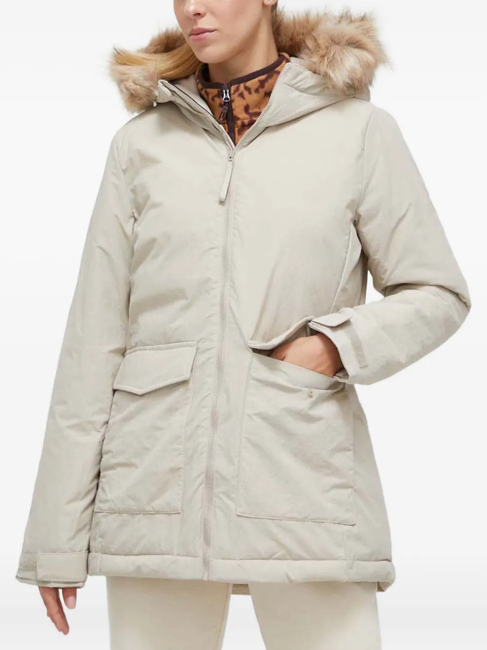 Куртка с капюшоном из искусственного меха adidas, нейтральный
Куртка с капюшоном из искусственного меха adidas, нейтральный