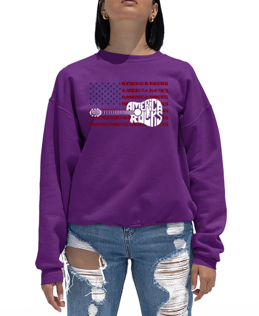 Женская толстовка с круглым вырезом и надписью "America Rocks" LA Pop Art, Purple, Фиолетовый, Женская толстовка с круглым вырезом и надписью "America Rocks" LA Pop Art, Purple
Женская толстовка с круглым вырезом и надписью "America Rocks" LA Pop Art, Purple, Фиолетовый, Женская толстовка с круглым вырезом и надписью "America Rocks" LA Pop Art, Purple