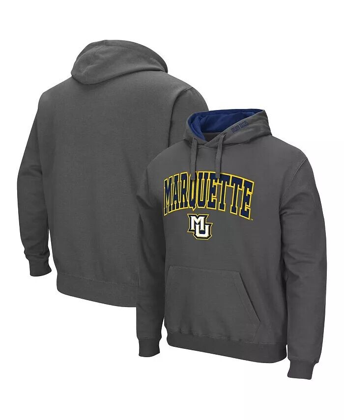 Мужской темно-серый пуловер с капюшоном Marquette Golden Eagles Arch и логотипом Colosseum, серый
Мужской темно-серый пуловер с капюшоном Marquette Golden Eagles Arch и логотипом Colosseum, серый