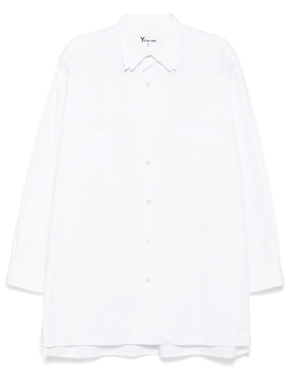 Рубашка на пуговицах Yohji Yamamoto, белый
Рубашка на пуговицах Yohji Yamamoto, белый