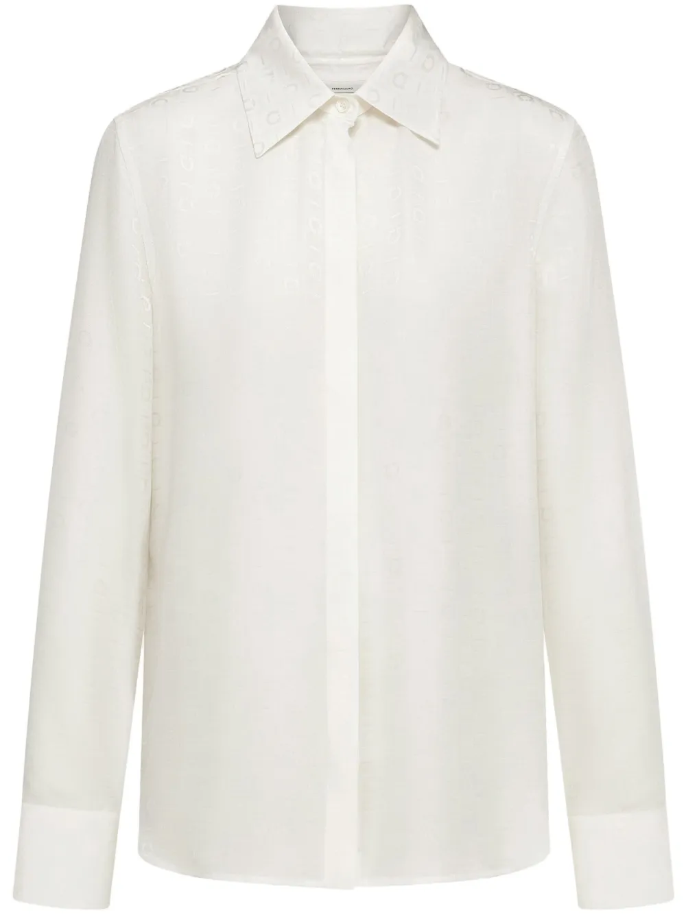Рубашка с принтом Gancini Ferragamo, белый
Рубашка с принтом Gancini Ferragamo, белый