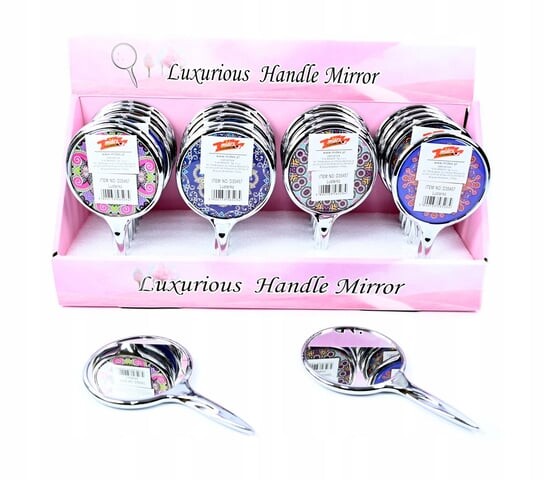 Зеркало косметическое с ручкой, Различные цвета Midex, серебро
Зеркало косметическое с ручкой, Различные цвета Midex, серебро