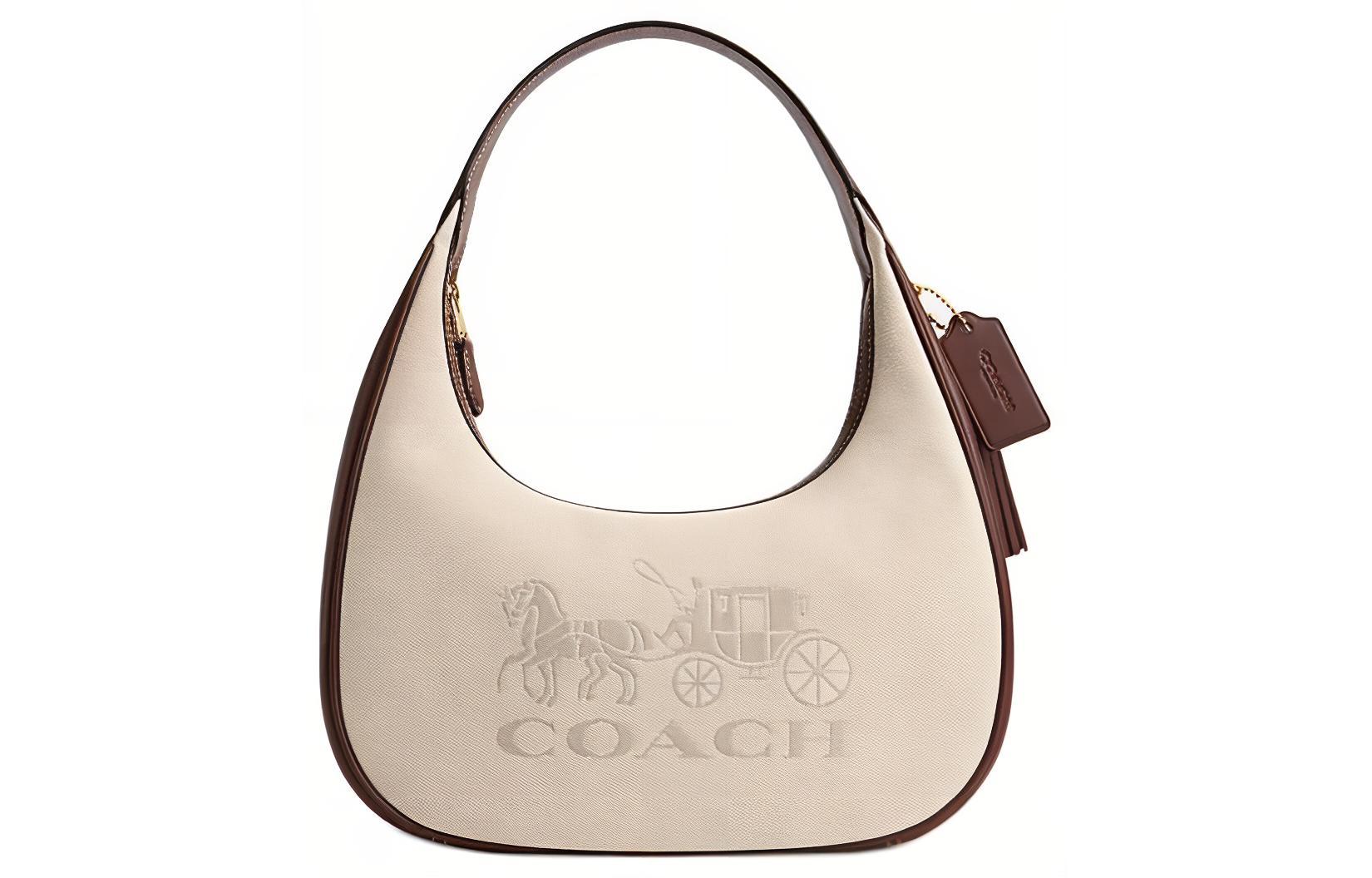 COACH Сумка из ткани и натуральной кожи женская большая наплечная
COACH Сумка из ткани и натуральной кожи женская большая наплечная