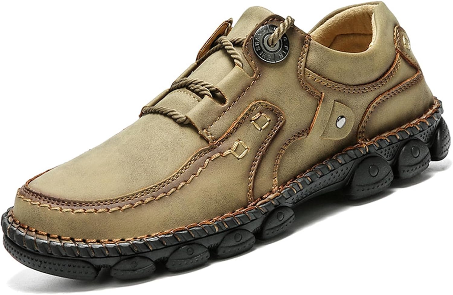 Мужские кожаные туфли Optigard с ручной прострочкой, повседневные, удобные, на шнуровке, для вождения и ходьбы, модные кроссовки для улицы, деловые и классические туфли, хаки
Мужские кожаные туфли Optigard с ручной прострочкой, повседневные, удобные, на шнуровке, для вождения и ходьбы, модные кроссовки для улицы, деловые и классические туфли, хаки