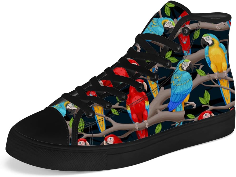 Высокие кеды на шнуровке с рисунком попугая для мужчин и женщин, повседневная обувь, подарок для папы и мамы Chebing, синий/желтый
Высокие кеды на шнуровке с рисунком попугая для мужчин и женщин, повседневная обувь, подарок для папы и мамы Chebing, синий/желтый