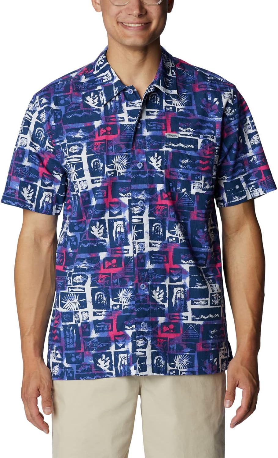 Мужская рубашка Columbia Super Tamiami с длинным рукавом, Violet Sea Punked Fish
Мужская рубашка Columbia Super Tamiami с длинным рукавом, Violet Sea Punked Fish