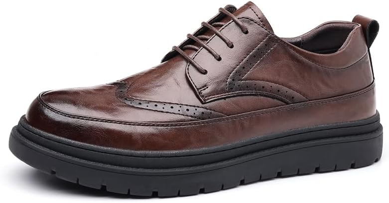 Мужские классические оксфорды с крыльями, кожаная подошва на платформе, черный и коричневый цвета Conson-Ks
Мужские классические оксфорды с крыльями, кожаная подошва на платформе, черный и коричневый цвета Conson-Ks