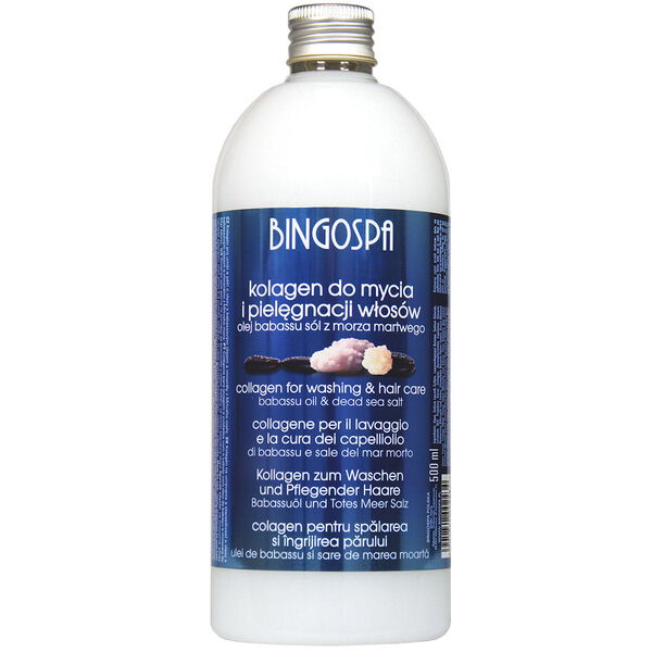 Коллаген для мытья и ухода за волосами с маслом бабассу, 500 мл Bingospa 
Коллаген для мытья и ухода за волосами с маслом бабассу, 500 мл Bingospa