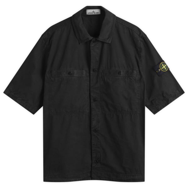 Верхняя рубашка с коротким рукавом с эффектом старины Stone Island, черный
Верхняя рубашка с коротким рукавом с эффектом старины Stone Island, черный
