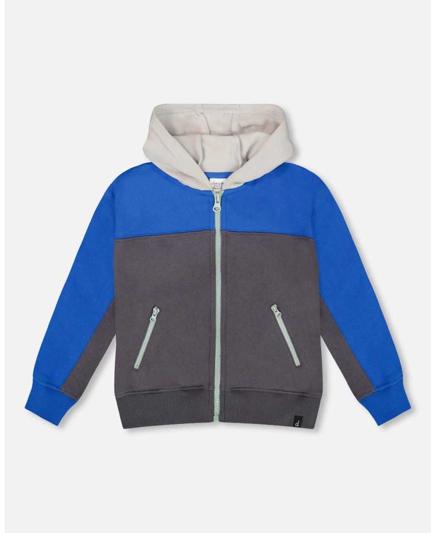 Детская флисовая толстовка на молнии, темно-серый цвет, с цветовыми блоками - для малышей/детей Deux par Deux, Dark gray
Детская флисовая толстовка на молнии, темно-серый цвет, с цветовыми блоками - для малышей/детей Deux par Deux, Dark gray