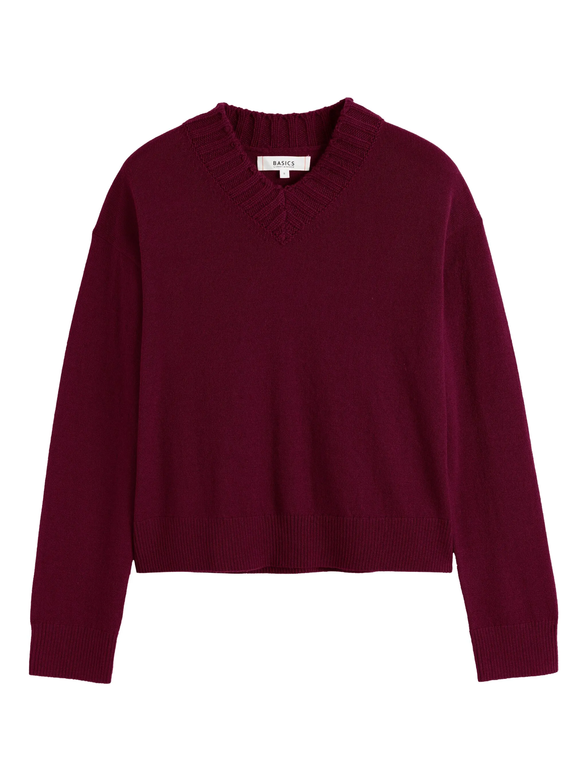 Свитер в рубчик с V-образным вырезом Chinti & Parker, красный
Свитер в рубчик с V-образным вырезом Chinti & Parker, красный