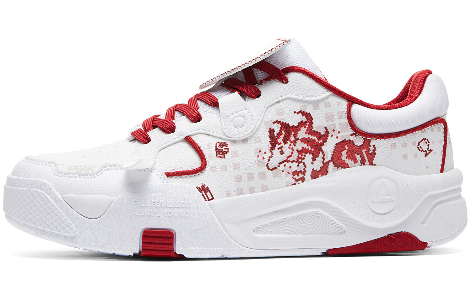 Кроссовки PEAK Guochuang Series Skateboarding Shoes Men Low-top Big White Dark Red, белый/темно-красный
Кроссовки PEAK Guochuang Series Skateboarding Shoes Men Low-top Big White Dark Red, белый/темно-красный