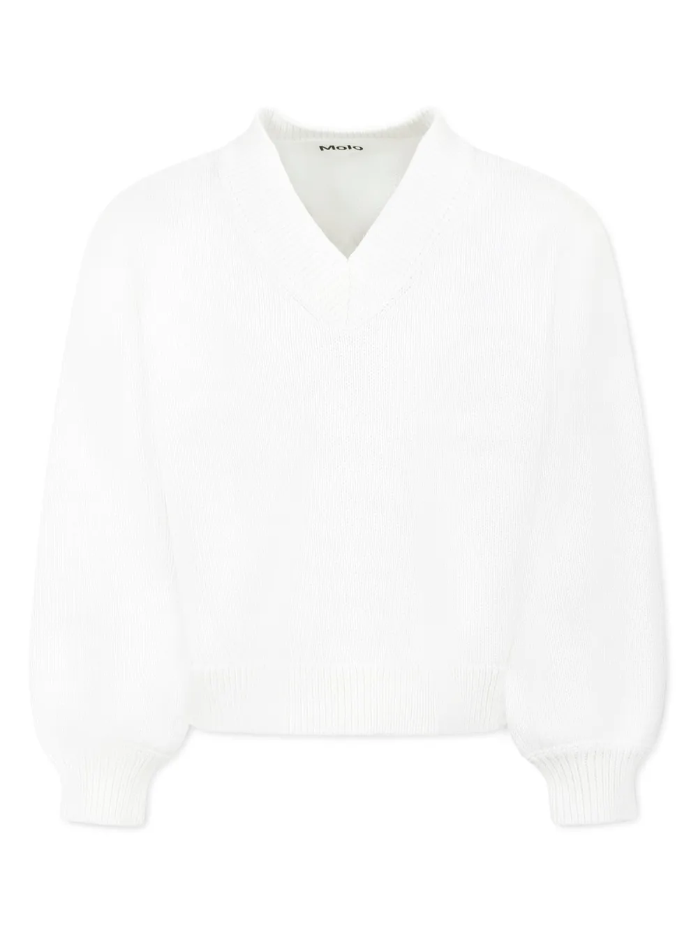 Хлопковый джемпер Molo, белый 
Хлопковый джемпер Molo, белый