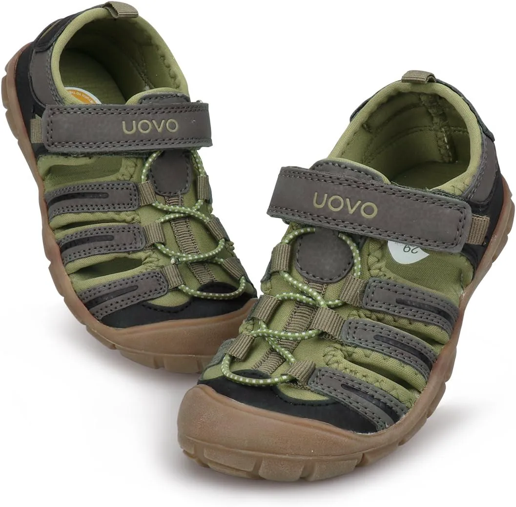 Сандалии для мальчиков UOVO, детские сандалии, походные спортивные с закрытым носком, пляжные летние сандалии для мальчиков, быстросохнущие, противоскользящие, зеленый/черный
Сандалии для мальчиков UOVO, детские сандалии, походные спортивные с закрытым носком, пляжные летние сандалии для мальчиков, быстросохнущие, противоскользящие, зеленый/черный