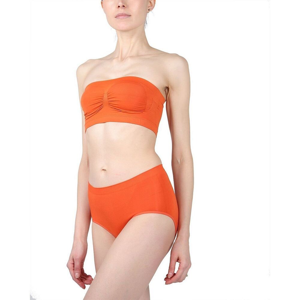 Бесшовный формирователь бюстгальтера-бандо без бретелек MeMoi, цвет Burnt Ochre
Бесшовный формирователь бюстгальтера-бандо без бретелек MeMoi, цвет Burnt Ochre