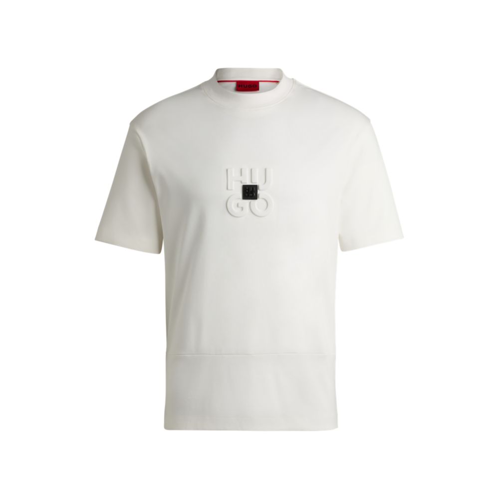 Футболка из хлопка-интерлока с логотипами, расположенными друг над другом HUGO, белый
Футболка из хлопка-интерлока с логотипами, расположенными друг над другом HUGO, белый