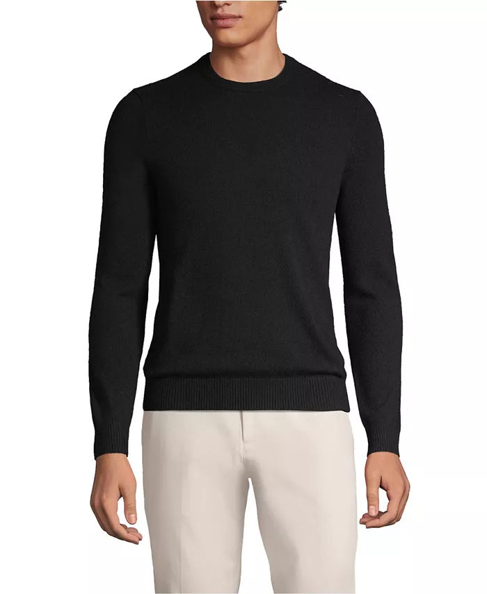 Свитер из тонкокачественного кашемира Big & Tall Lands' End, черный
Свитер из тонкокачественного кашемира Big & Tall Lands' End, черный