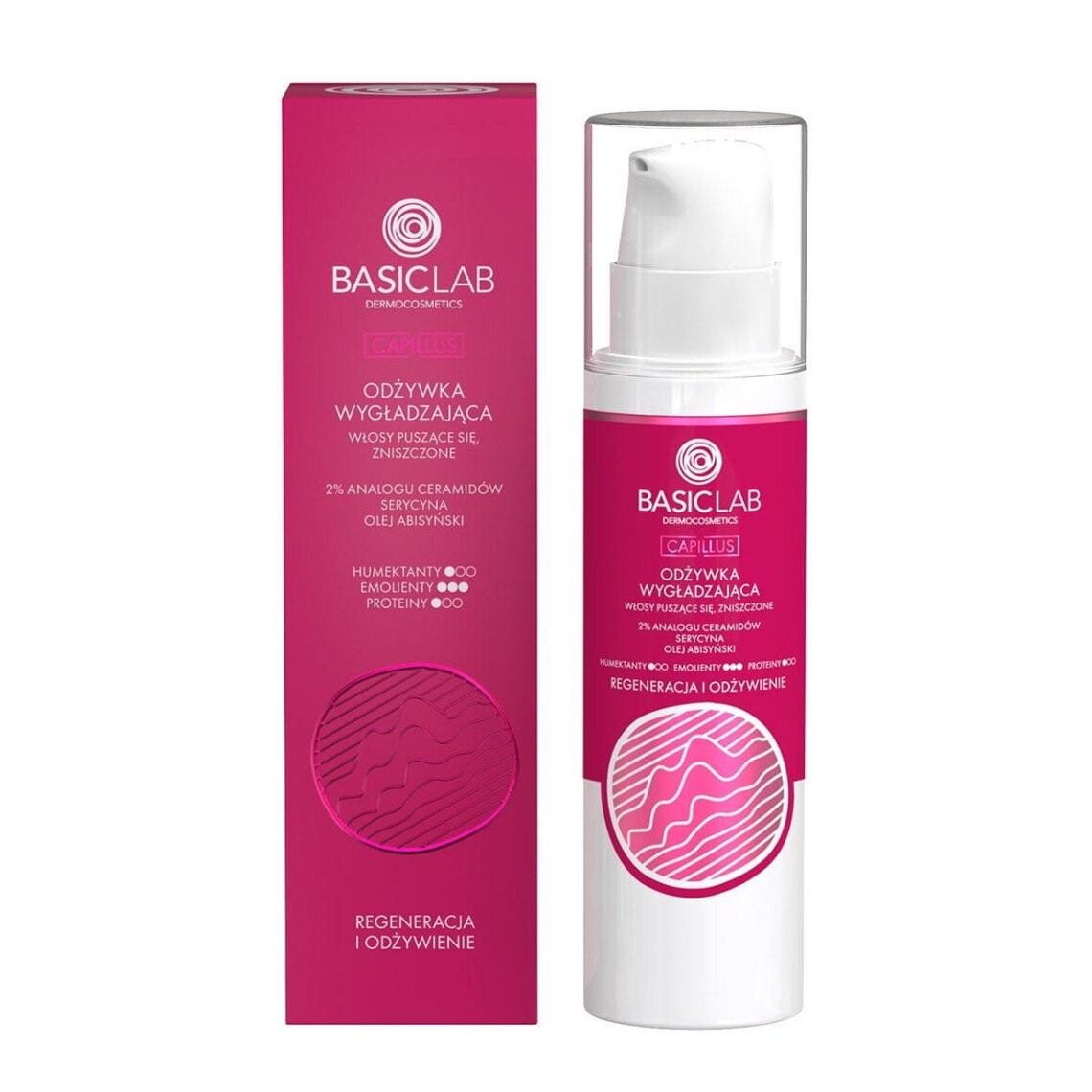 BasicLab, Разглаживающий кондиционер с 2% аналогом керамида, серицином и абиссинским маслом, Регенерация и питание, 250мл
BasicLab, Разглаживающий кондиционер с 2% аналогом керамида, серицином и абиссинским маслом, Регенерация и питание, 250мл