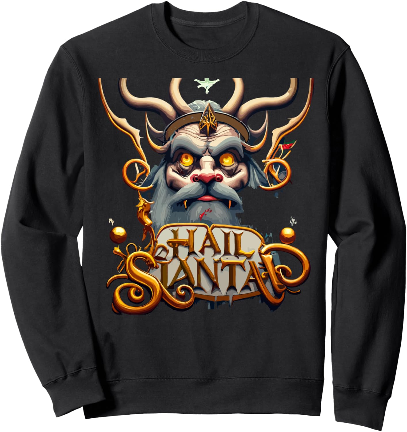 Привет, Санта! Уродливая рождественская толстовка с Крампусом Hail Santa Ugly Christmas, черный
Привет, Санта! Уродливая рождественская толстовка с Крампусом Hail Santa Ugly Christmas, черный