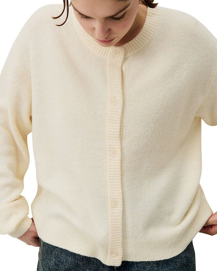 Дамевиль Кардиган с круглым вырезом American Vintage, белый
Дамевиль Кардиган с круглым вырезом American Vintage, белый