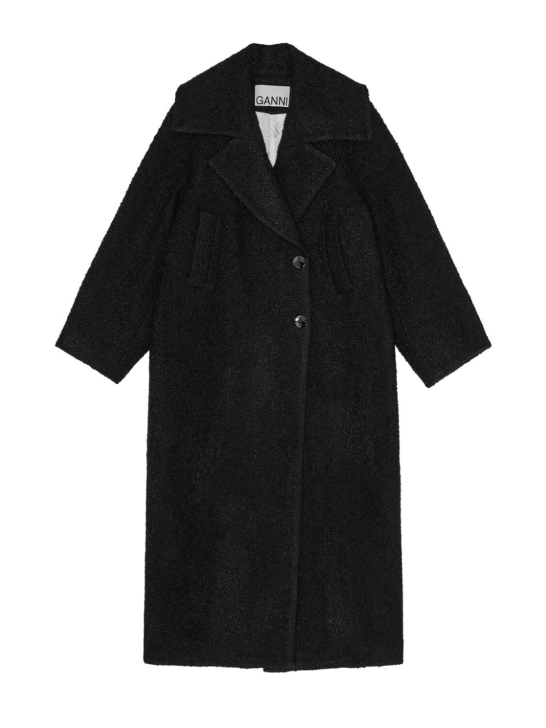 Фактурное пальто из букле GANNI, черный
Фактурное пальто из букле GANNI, черный