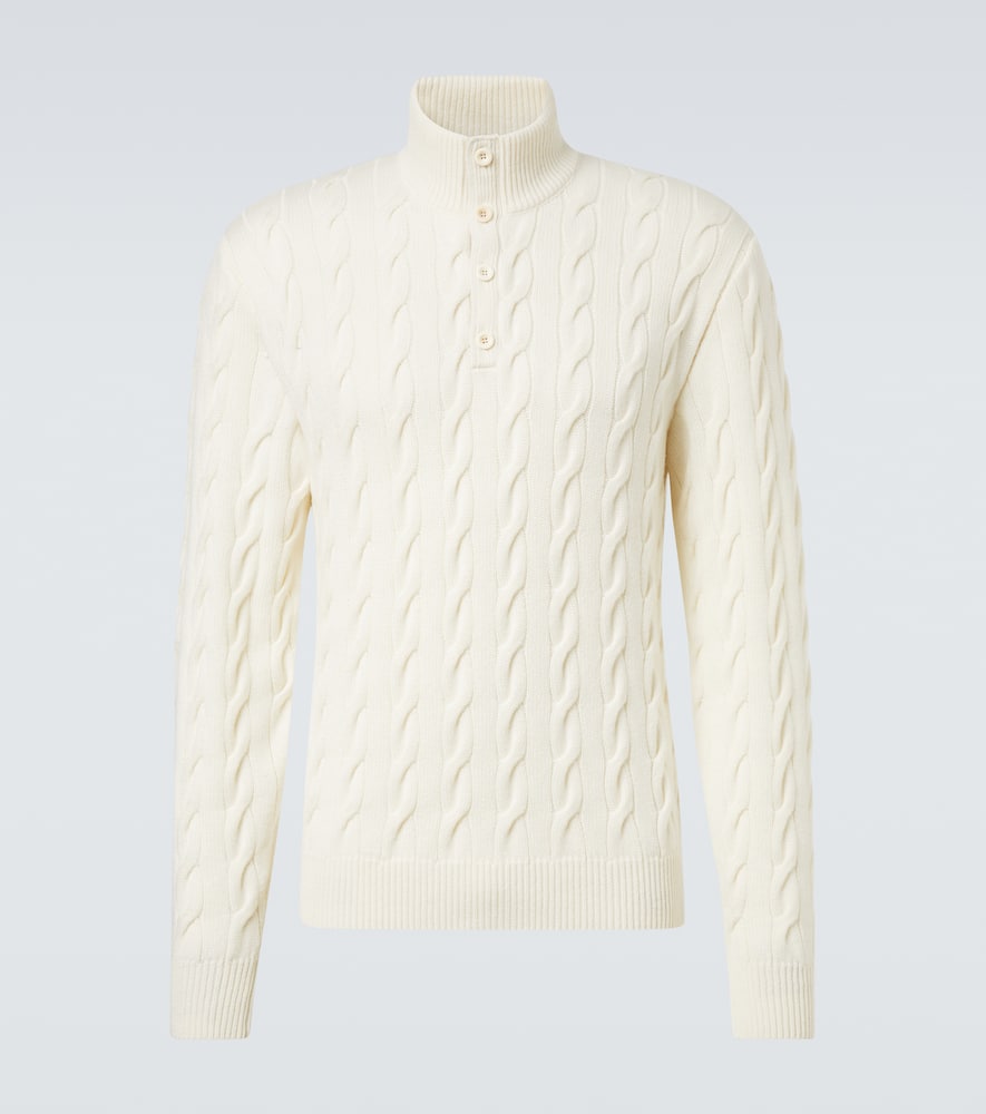 Кашемировый свитер с рельефной вязкой Ralph Lauren Purple Label, Classic Cream
Кашемировый свитер с рельефной вязкой Ralph Lauren Purple Label, Classic Cream