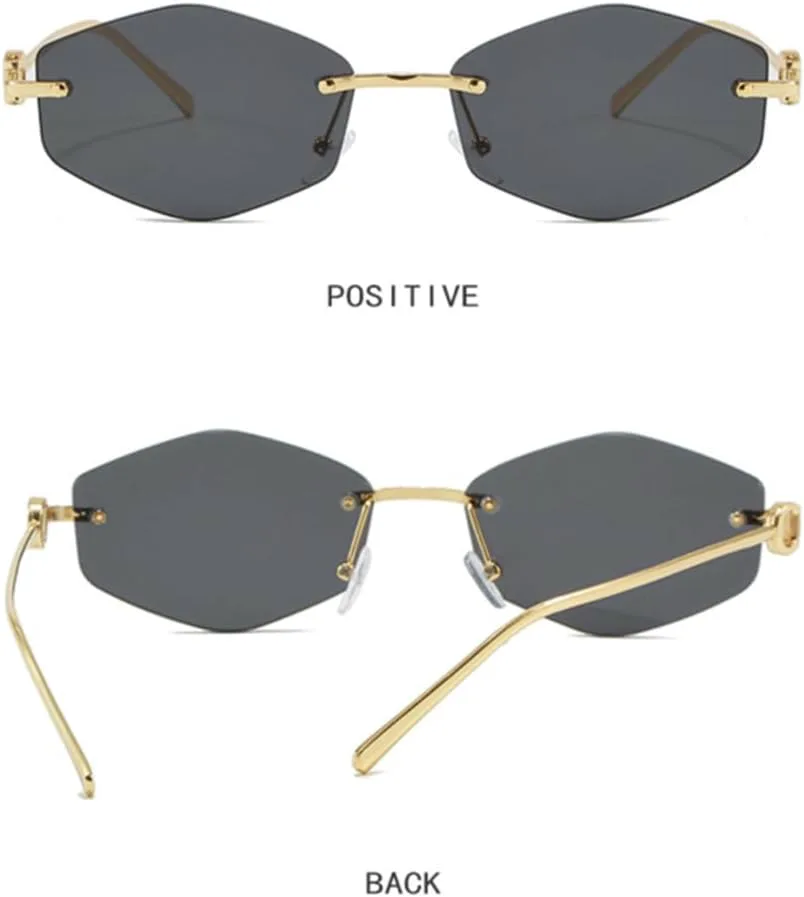 Роскошные безрамочные солнцезащитные очки в форме бриллианта для женщин, персонализированные, модные, для мужчин, защита от УФ-излучения UV400 UATXTAU, Gun Black
Роскошные безрамочные солнцезащитные очки в форме бриллианта для женщин, персонализированные, модные, для мужчин, защита от УФ-излучения UV400 UATXTAU, Gun Black