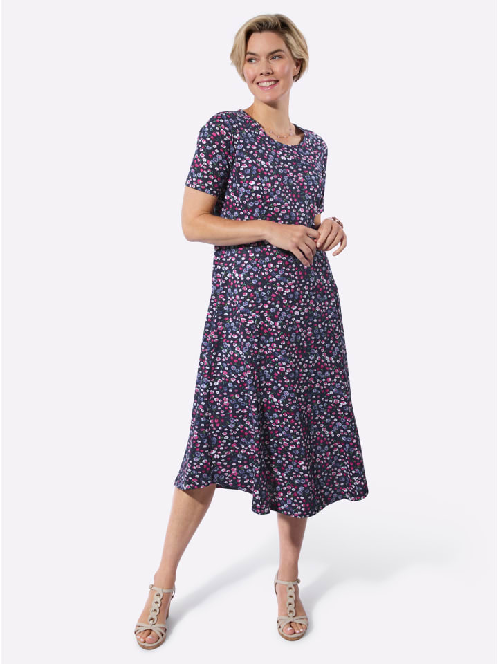 Летнее платье с принтом темно-синего и фуксиевого цветов WITT WEIDEN
Летнее платье с принтом темно-синего и фуксиевого цветов WITT WEIDEN