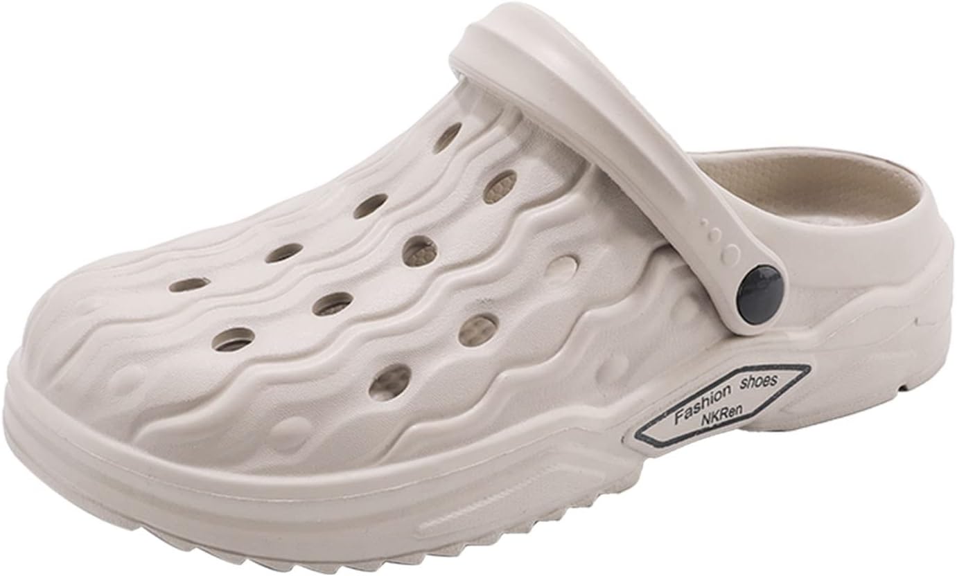 Meidiastra Мужские и женские садовые сабо Летние пляжные сандалии Для дома и улицы Шлепанцы на плоской подошве с регулируемым задним ремешком, хаки
Meidiastra Мужские и женские садовые сабо Летние пляжные сандалии Для дома и улицы Шлепанцы на плоской подошве с регулируемым задним ремешком, хаки