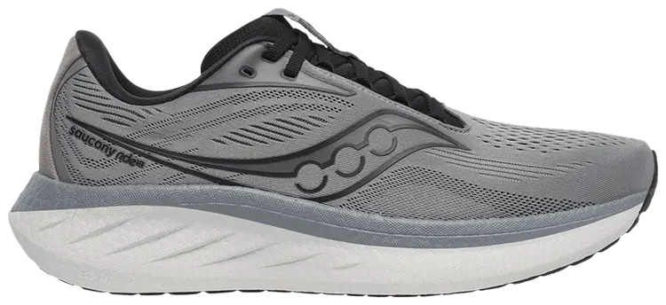 Кроссовки Saucony Ride 18 'Cinder Black', серый 
Кроссовки Saucony Ride 18 'Cinder Black', серый