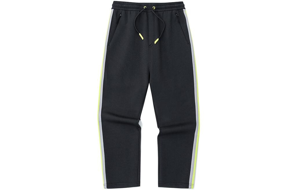 Robert Geller Дизайнерская совместная коллекция трикотажных спортивных брюк для мужчин Night Black Anta, черный