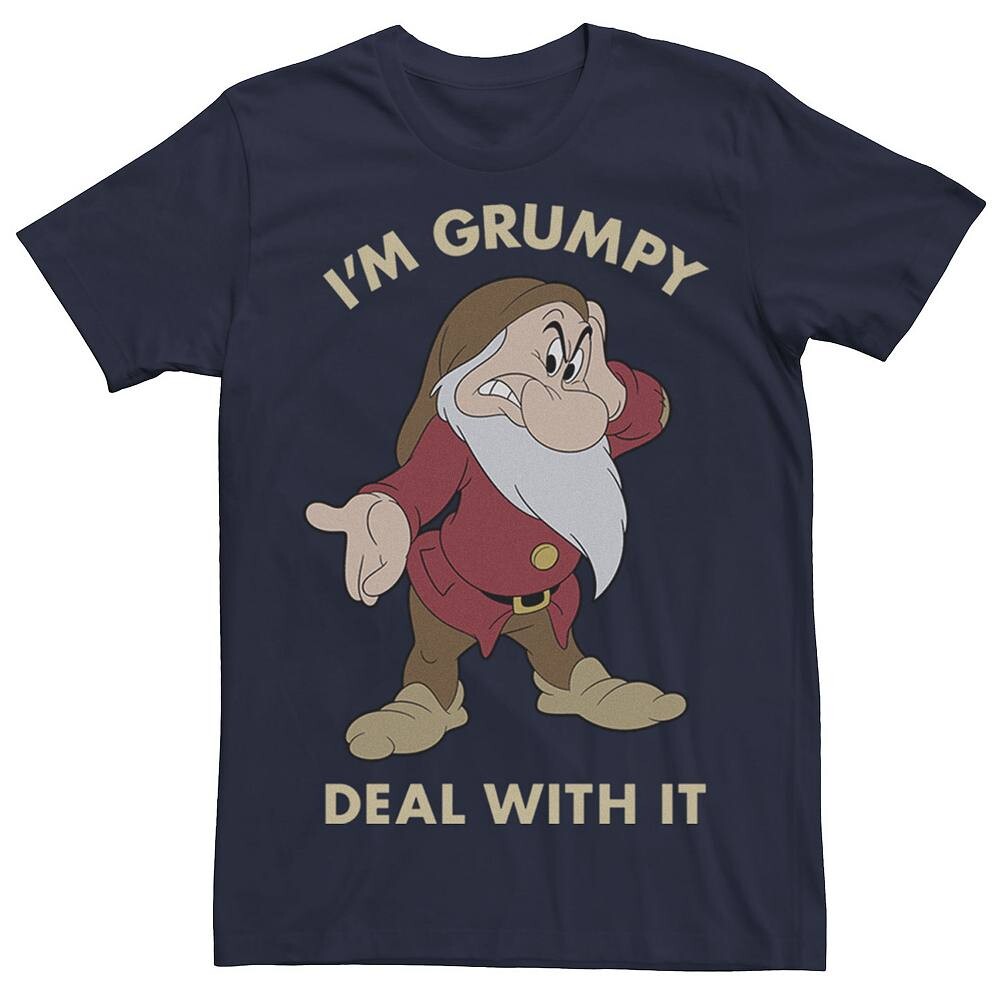 Мужская футболка Disney's Snow White с портретом I’m Grumpy Deal With It, темно-синий
Мужская футболка Disney's Snow White с портретом I’m Grumpy Deal With It, темно-синий