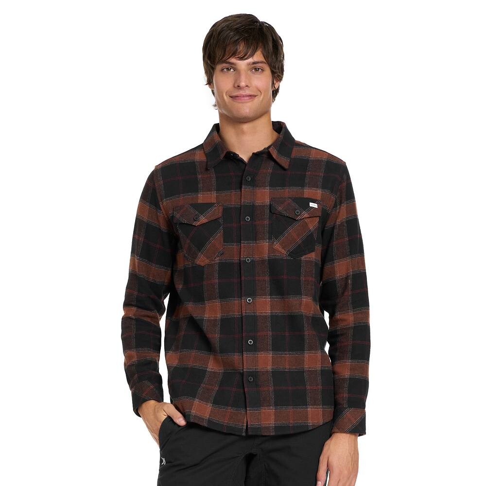 Мужская фланелевая рубашка на пуговицах с длинными рукавами Hurley, цвет Black Brown
Мужская фланелевая рубашка на пуговицах с длинными рукавами Hurley, цвет Black Brown