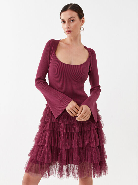 Коктейльное платье стандартного кроя Twinset, красный
Коктейльное платье стандартного кроя Twinset, красный