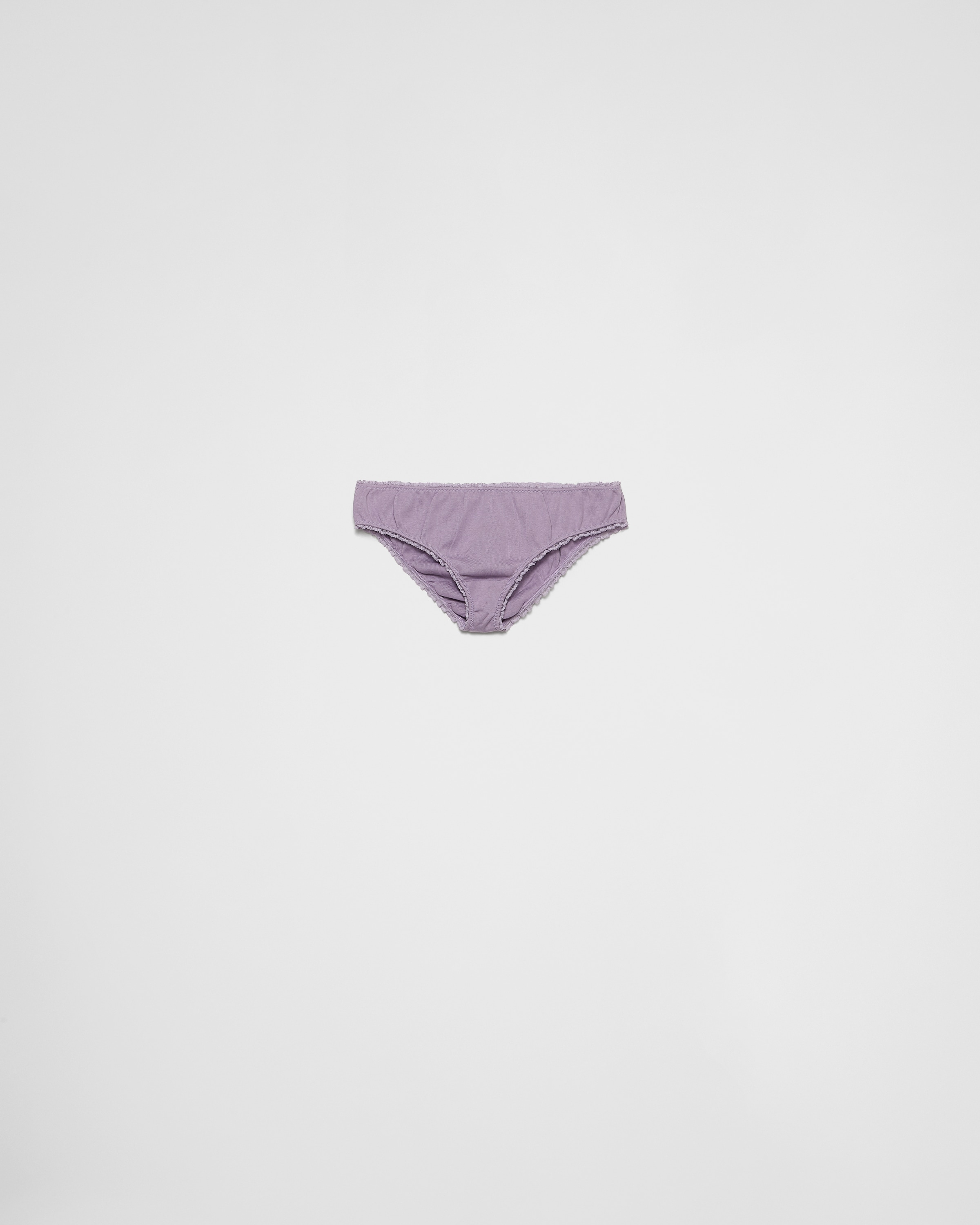 Трусики из ребристого хлопка Prada, сиреневый
Трусики из ребристого хлопка Prada, сиреневый