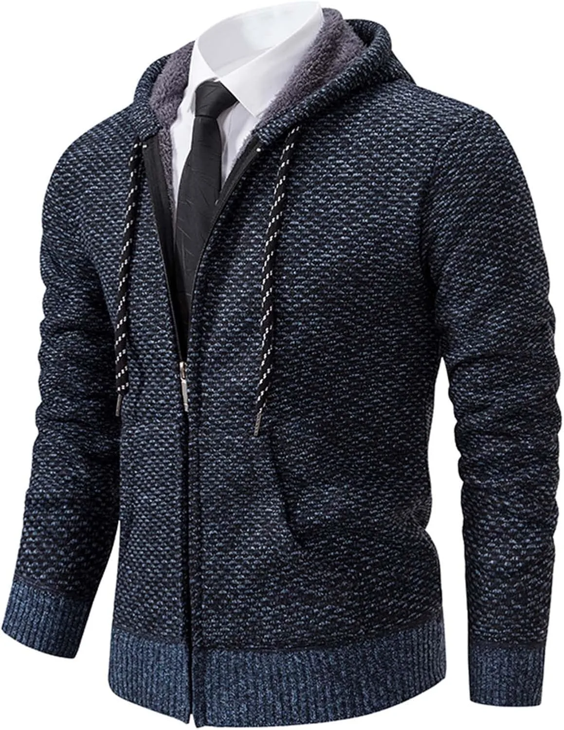 Мужской повседневный свободный худи с круглым вырезом и молнией Wunnhd
Мужской повседневный свободный худи с круглым вырезом и молнией Wunnhd