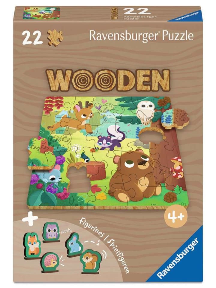 Пазл Ravensburger, 22 детали, «Счастливые лесные друзья» в красочном исполнении
Пазл Ravensburger, 22 детали, «Счастливые лесные друзья» в красочном исполнении