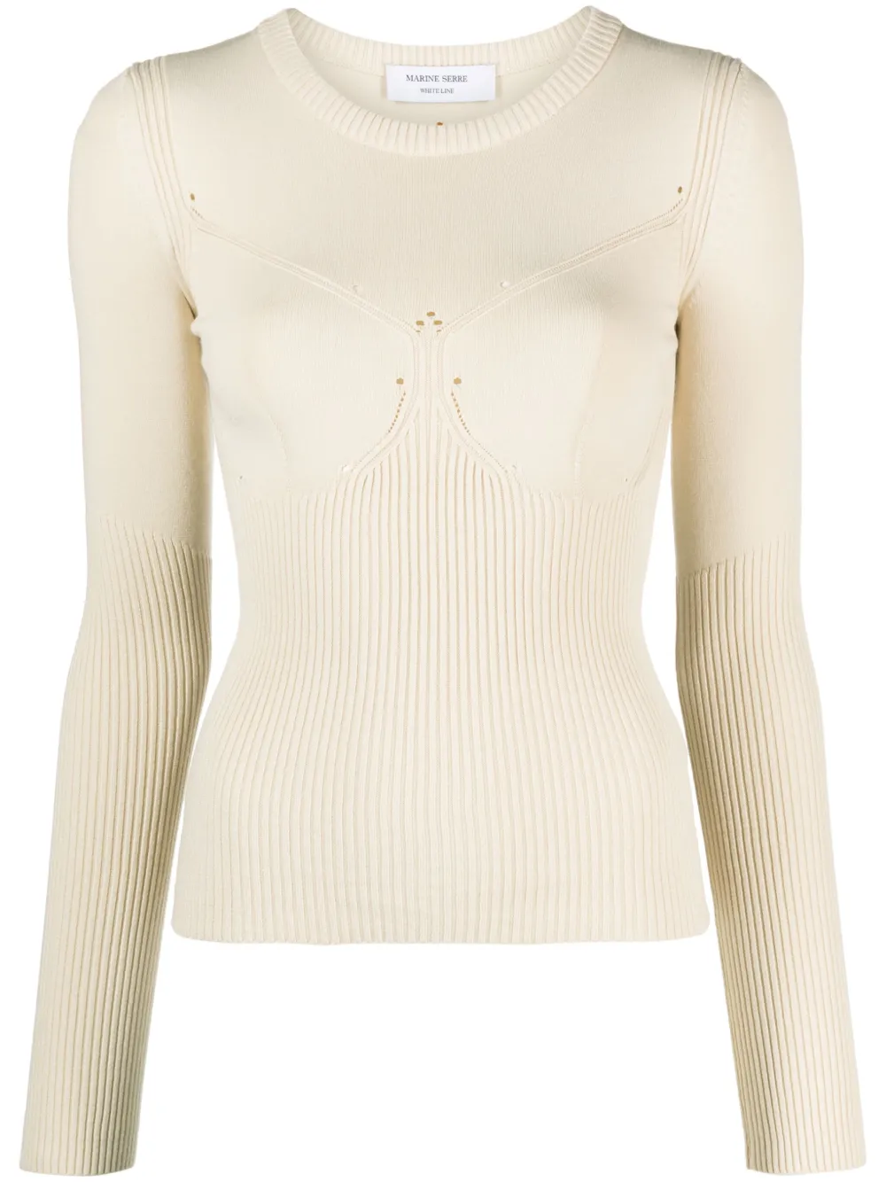 Топ с перфорацией Marine Serre, нейтральный
Топ с перфорацией Marine Serre, нейтральный