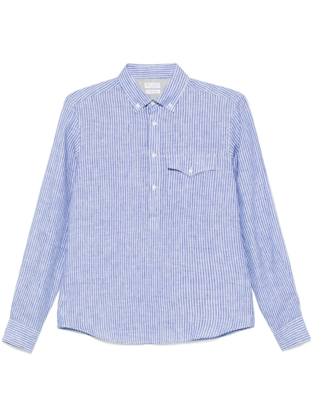 Рубашка в полоску Brunello Cucinelli, синий
Рубашка в полоску Brunello Cucinelli, синий