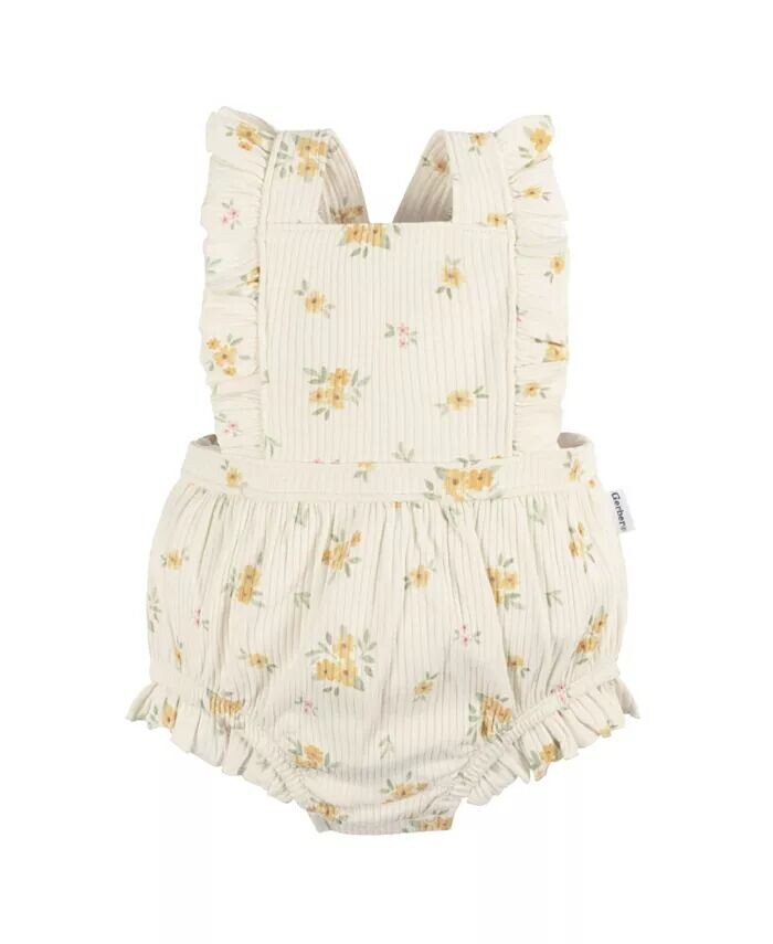 Детский комбинезон без рукавов с рюшами для маленьких девочек Gerber, белый
Детский комбинезон без рукавов с рюшами для маленьких девочек Gerber, белый